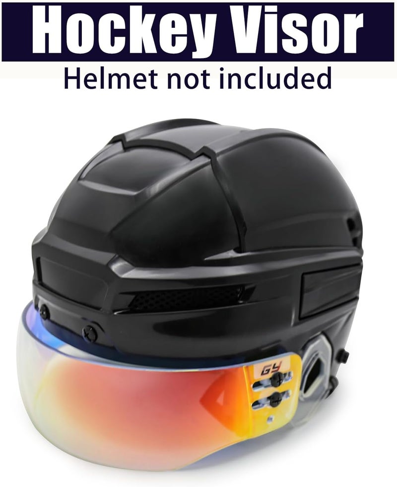 GY Hockey Visor Youth Hockey Helmet Half Face Visor Adult Hockey Face Mask Visor Inside Anti-Fog Outside Anti-Scratch/CE Certified - Image 5